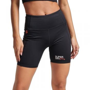 Leggings Cortos Superdry Core 6 Negro Mujer
