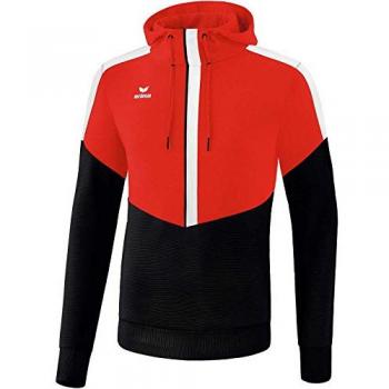 Erima Squad Hoodie - Red and Black, Men's Size S
