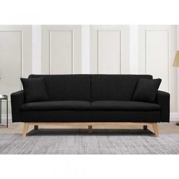 Sofá Cama Indiana Negro 84X206x74 cm