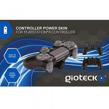 Gioteck - Controller Power Skin, Batería Incorporada, Color Negro
