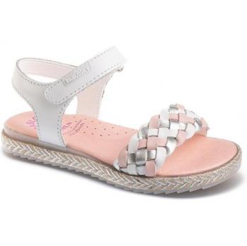 Sandalia Pablosky para niña de piel color blanco, abierta