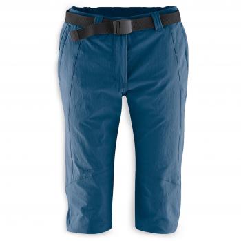 Maier Sports Kluane Women's Capri Hiking Pants with 2 Pockets, Regular Fit, Jeans Blue