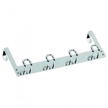 ANDREA HOUSE - Colgador de Puerta Cromado con Cuatro Ganchos 34x8x13cm