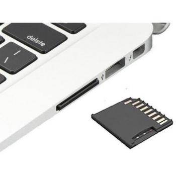 MacBook adaptador de tarjeta de memoria microSD para MacBook Air/Pro de 13 pulgadas, color negro