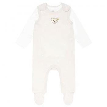 Conjunto de Pelele y Camiseta Largo GOTS Steiff Rosa Plata