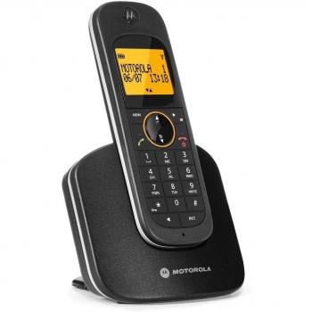 Motorola 107D1001NEW  - Teléfono inalámbrico digital, color negro