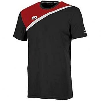 John Smith ACIS Camisetas, Niños, Negro/Rojo, 6XS