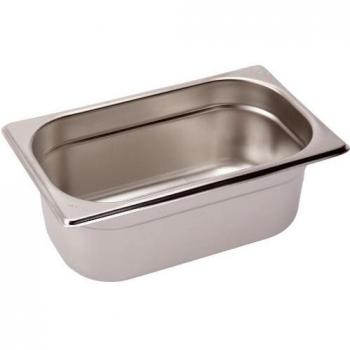 LACOR 66410Z-Cubeta gn 1/4 265x162x100 INOX, Acero Inoxidable, 265x162x100mm