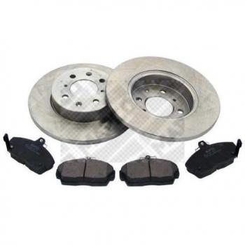 Kit de frenos MAPCO 47600 con discos y pastillas para eje delantero, freno a disco completo