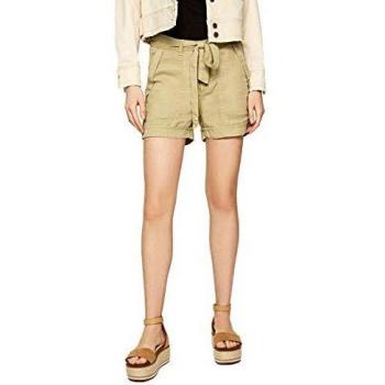 Pepe Jeans Shorts Estilo Chinos Nomad Verdes para Mujer 25