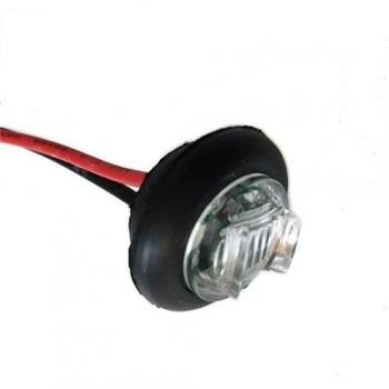 NAT 10 pcs 3LEDs 12 V 24 V 3/4 de pulgada redonda LED Remolque Camión Side Marker Light Truck Clearance luz con ojal