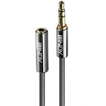 Cable de Audio LINDY Extensión M/F 1 m Negro