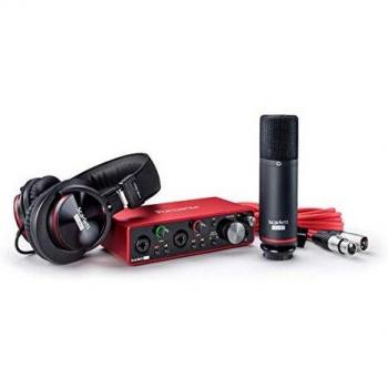 Focusrite Scarlett 2i2 3rd Gen Studio Pack - USB Audio Interface with Microphone and Headphones