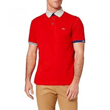 Harmont & Blaine Red Polo Shirt Spring/Summer Short Sleeve Male Size S