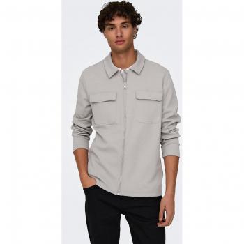 ONLY & SONS - Sobrecamisa de hombre con cierre de cremallera