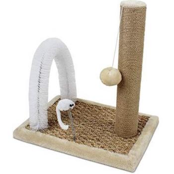 ARQUIVET Rascador Gatos con Poste Bogart - 40 x 29 x 42 cm - Poste rascador para Gatos - Arañador Vertical para felinos - Accesorios, afilador uñas - Juguetes para Gatos