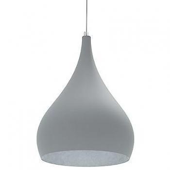 Lámpara de Techo Monocolor Mate Ø25, 1x E27, Max 42W, Metal Gris