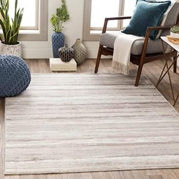 Surya DUSEL Modern Scandinavian Area Rug, Rectangular, 160x215 cm, Short Pile, Gray and Brown