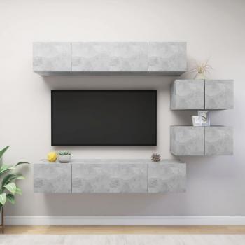 vidaXL Set de muebles de salón TV 6 piezas madera de ingeniería 80 x 30 x 30 cm