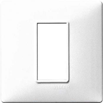 Placa Plana 1 Módulo Blanca de Tecnopolímero Vimar 14641.01