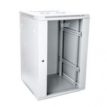Armario Rack Wall-Mounted Digitus DN-W19 18U/600, 19, 600x600mm, puerta panel, color gris, no compartido, plegado, capacidad de carga 60kg