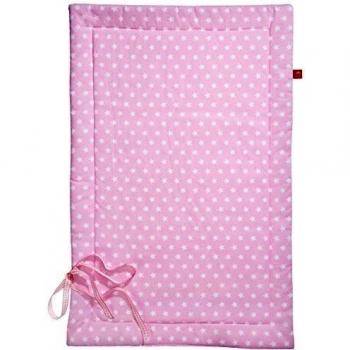 La Fraise Rouge 4251005603543 Wickelunterlage Paulette, de color rosa con estrellas blancas