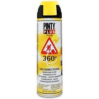 Nvs - Pintura spray marcador fluor.650cc. Amar. T146