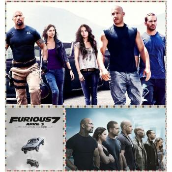 Furious 7 (24x25 inch, 60x63 cm) Silk Poster Seda Cartel PJ1E-033A