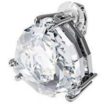 Swarovski Mesmera Trilliant Crystal Earclip Earrings for Women in White and Gray, Size: ONE SIZE