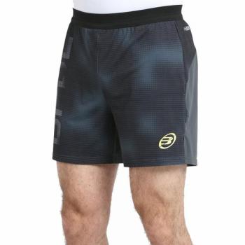 Shorts Bullpadel Orge Antracita, tipo de producto: pantalones cortos deportivos, características: tejido ligero y transpirable, diseño moderno, cintura elástica con cordón ajustable, bolsillos laterales, ideal para deportes