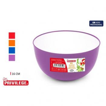 Bol plástico biorcolor 16 cm Privilege - colores surtidos