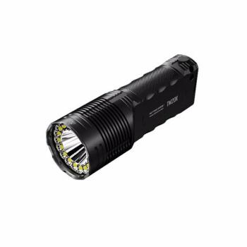 Nitecore TM20K Tactical Flashlight, CREE XP-L2 LEDs, 20000 Lumens, Rechargeable, 9600mAh Li-ion Battery, Black