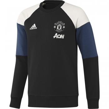 adidas Manchester United Swt Top Co - Sudadera para hombre, color negro / azul / blanco, talla M