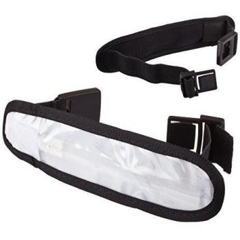 Lilware Dare to Be Visible Armband Ajustable Reflexivo Banda de Brazo / Muñequera / Pulsera con Flexibles LED Parpadeo Luz. Color Blanco