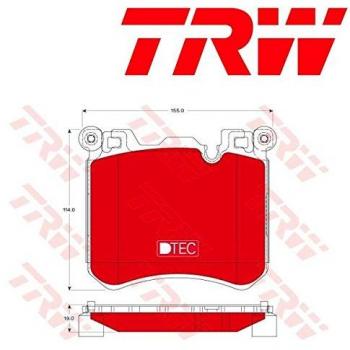 Pastillas de freno TRW GDB1826DTE - Juego de pastillas de freno, fabricadas por TRW, modelo GDB1826DTE, diseñadas para ofrecer un alto rendimiento y seguridad en la frenada,