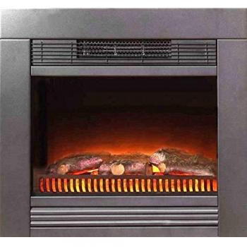 Chimenea Eléctrica de Pared Rubyfires Lucius 1400W con Efecto Llama y Control Remoto, Dimensiones 610x620x195mm