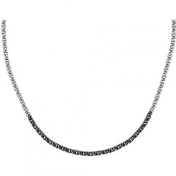 Collar de Acero Inoxidable para Mujer Sector SZS92 con Esmalte y Acabado IP Negro