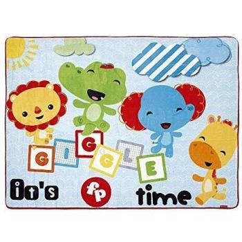 ARDITEX FP10081 Alfombra, Velur, Blanco y Verde, 117 x 157 x 1.2 cm