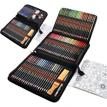 96 Lapices Acuarelables con Lapices de Dibujo Profesionales, Set de Lápices Colores para Colorear, Dibujar y Sombrear, Ideal para Artistas y Adultos