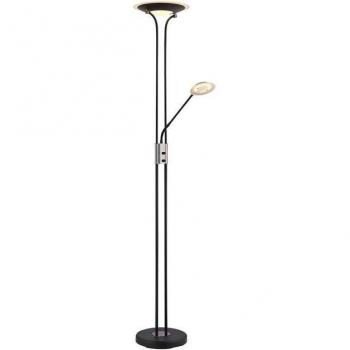 Lámpara Madre e Hijo Tamika LED Regulable 3000K con Pantalla de Cristal Satinado Negro Mate