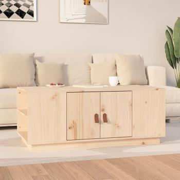 Mesa de centro de madera maciza de pino 100x50x41 cm Natural, Blanco, Gris - VidaXL Mesita de Salón o Comedor o Auxiliar Mesa de Café Meuble Salón