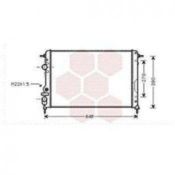Van Wezel 43002266 radiador de refrigeración del Motor