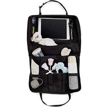 Jané Organizador Infantil para el Respaldo del Asiento del Automóvil, Compartimento para Tablet, Plegable, Multiples Bolsillos