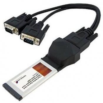 Startech Ec2S952 - Adaptador 2-Port para Expresscard Rs232 Serial Ada, Color Negro
