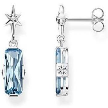 Pendientes de Plata con Estrella y Piedra Azul Thomas Sabo