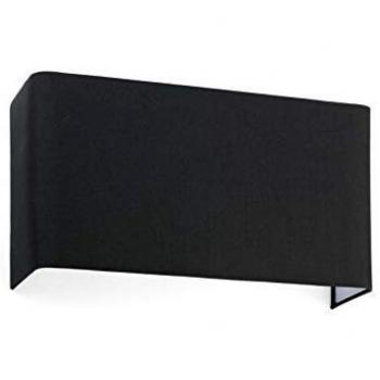 Aplique de pared Cotton Black 1 bombilla 20cm