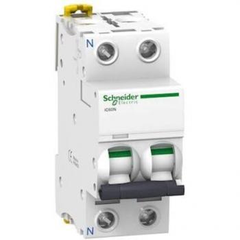 Schneider Electric A9F74604 Interruptor Automático Magnetotérmico Ic60N, 1P+N, 4A, Curva C