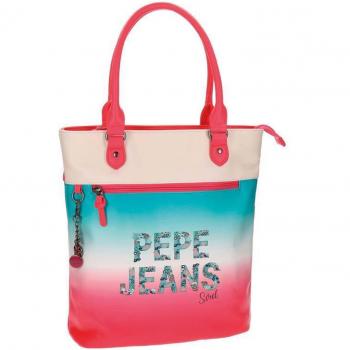 Pepe Jeans Nicole Bolso Bandolera, 37 cm, 14.67 Litros, Multicolor