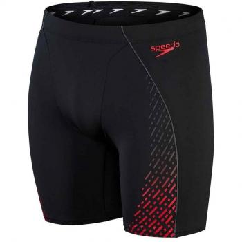 Speedo - Bañador de hombre Mens Eco Endurance+ Pro Mid negro rojo gris - 26