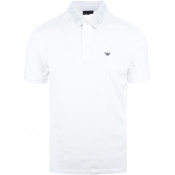 Emporio Armani Men's Classic White Polo Shirt Size S